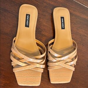 Nine West Tan Strappy Women's Sandals